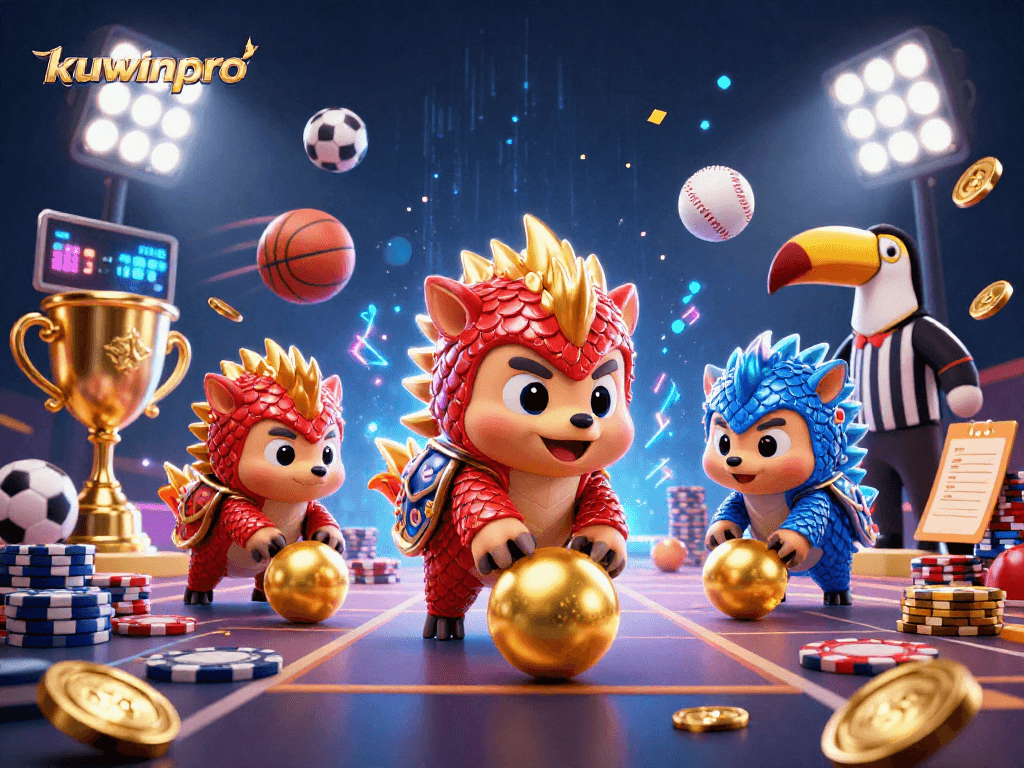 Engage in thrilling gameplay at kuwinpro with colorful pangolins amidst jackpot excitement.