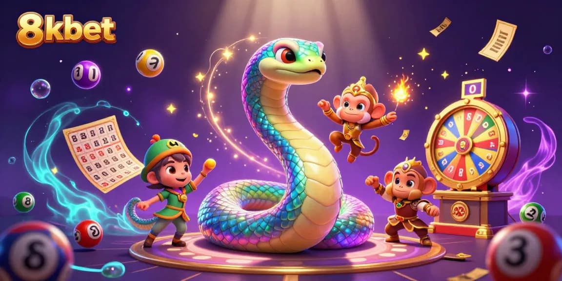 Experience thrilling gameplay at 8xbet with vibrant lottery balls and exciting casino elements.