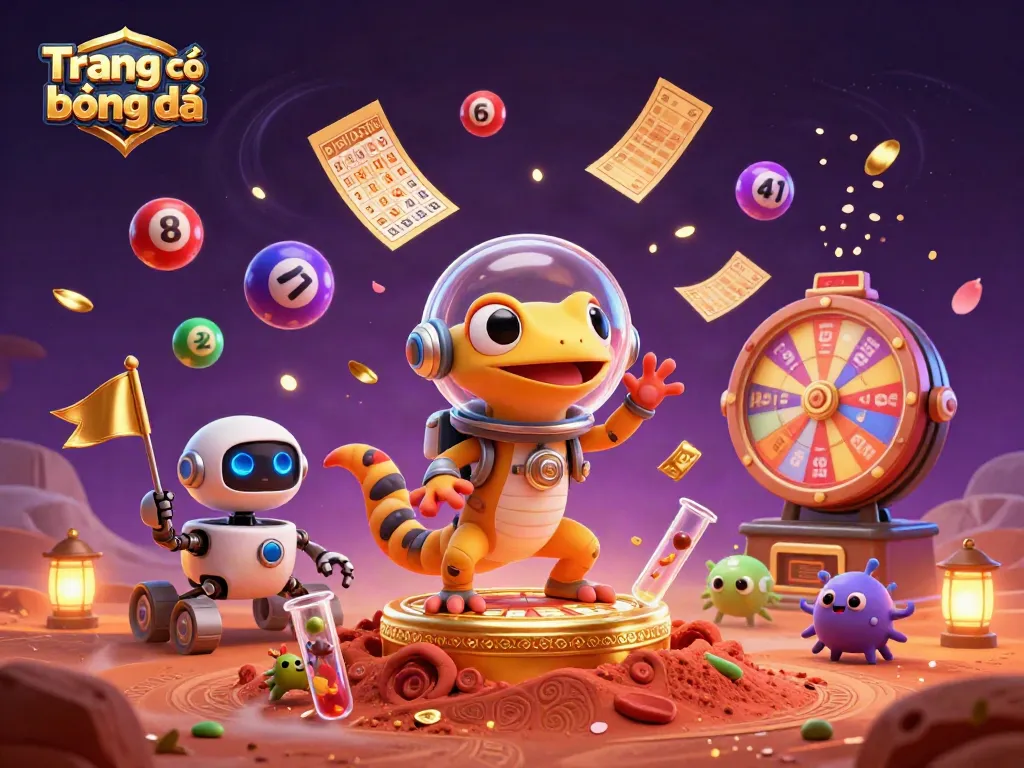 Experience exciting betting on Trang cá độ bóng đá with dynamic lottery balls and vibrant casino elements.