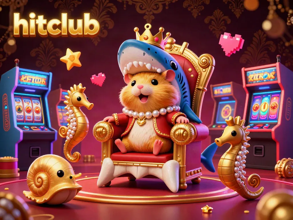 Experience thrilling gameplay at hitclub with the golden hamster king leading the casino adventure.