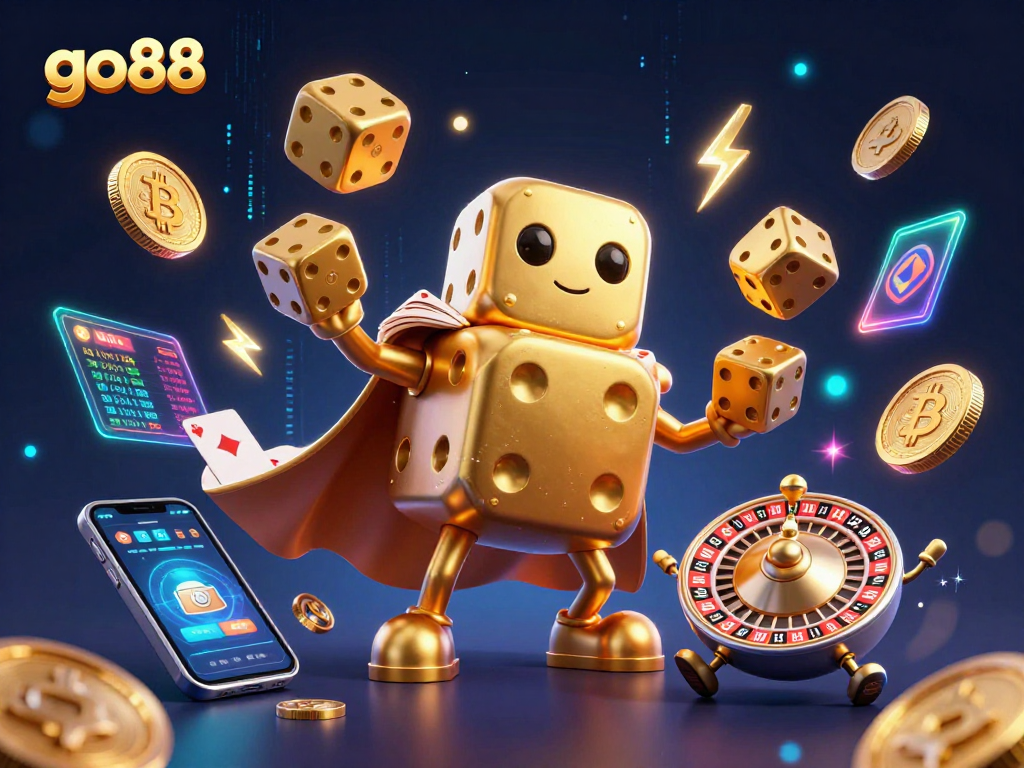 Experience thrilling gameplay with go88 featuring dynamic characters, crypto coins, and vibrant casino elements.
