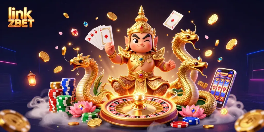 Experience exciting gameplay options with link ZBET, featuring vibrant casino characters and rich game elements.
