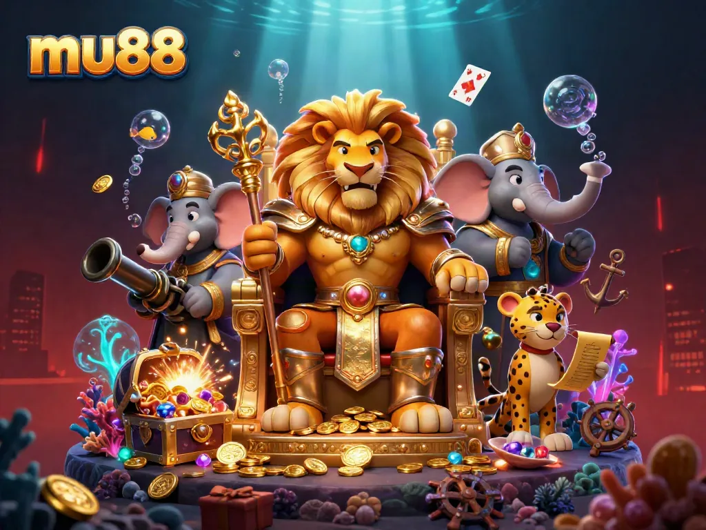 Experience the thrill of mu88 with captivating casino characters and vibrant gaming elements.