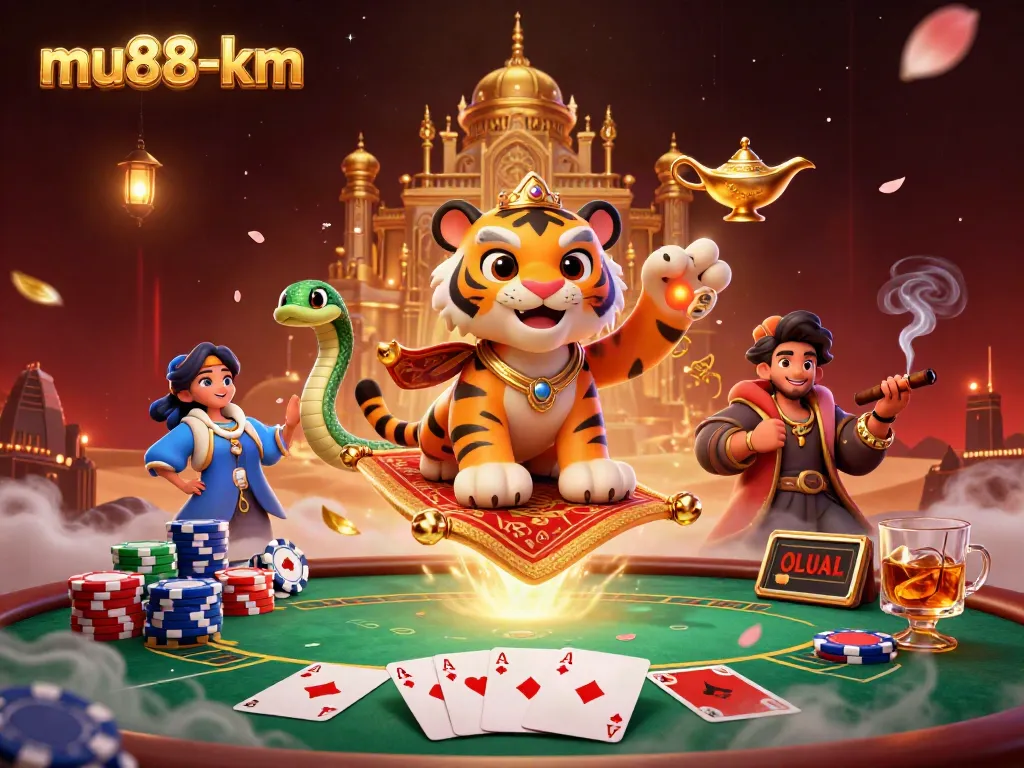 Experience mu88-km immersive casino action with tiger sultan on chips carpet