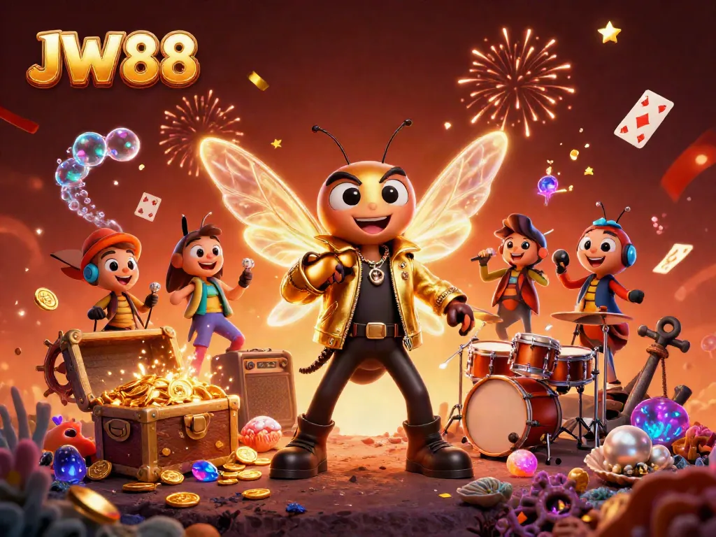 Experience winning at JW 88 with vibrant 3D casino adventures featuring unique characters and explosive treasures.