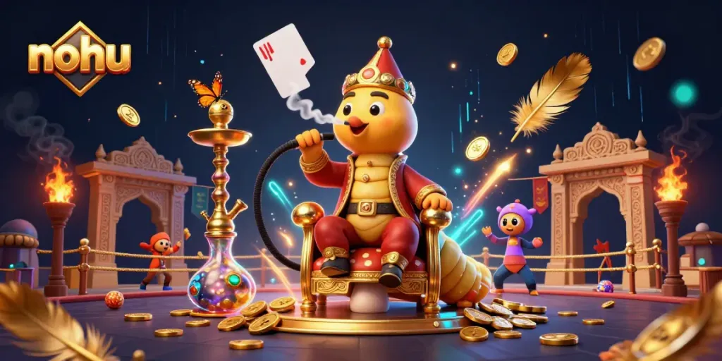 Experience the thrill at nohu, where a magical caterpillar sultan rules the casino realm.
