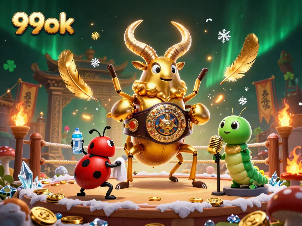 Experience thrilling action with 99ok in dynamic boxing match, showcasing vibrant casino elements.