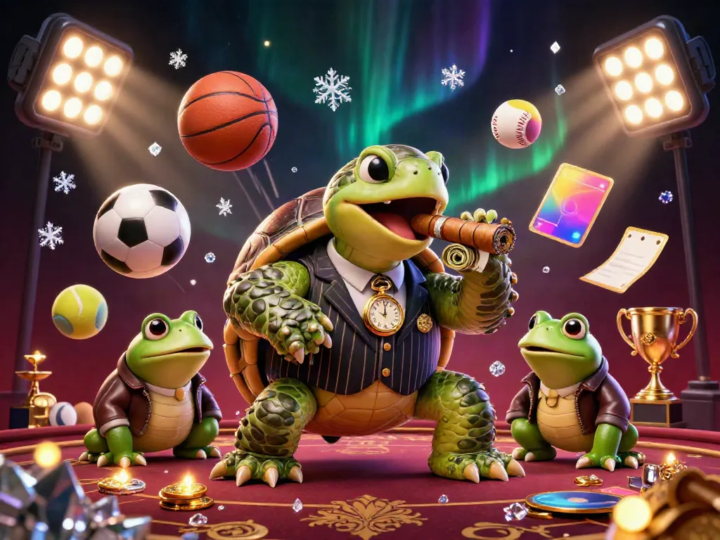 Engage in thrilling gameplay at 68win with unique characters and dynamic sports elements illuminated in a vibrant casino setting.